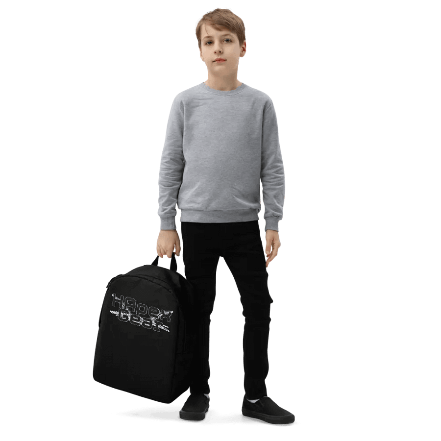 Minimalist Backpack - Black - Black HApex Gear Black Logo product image (5)