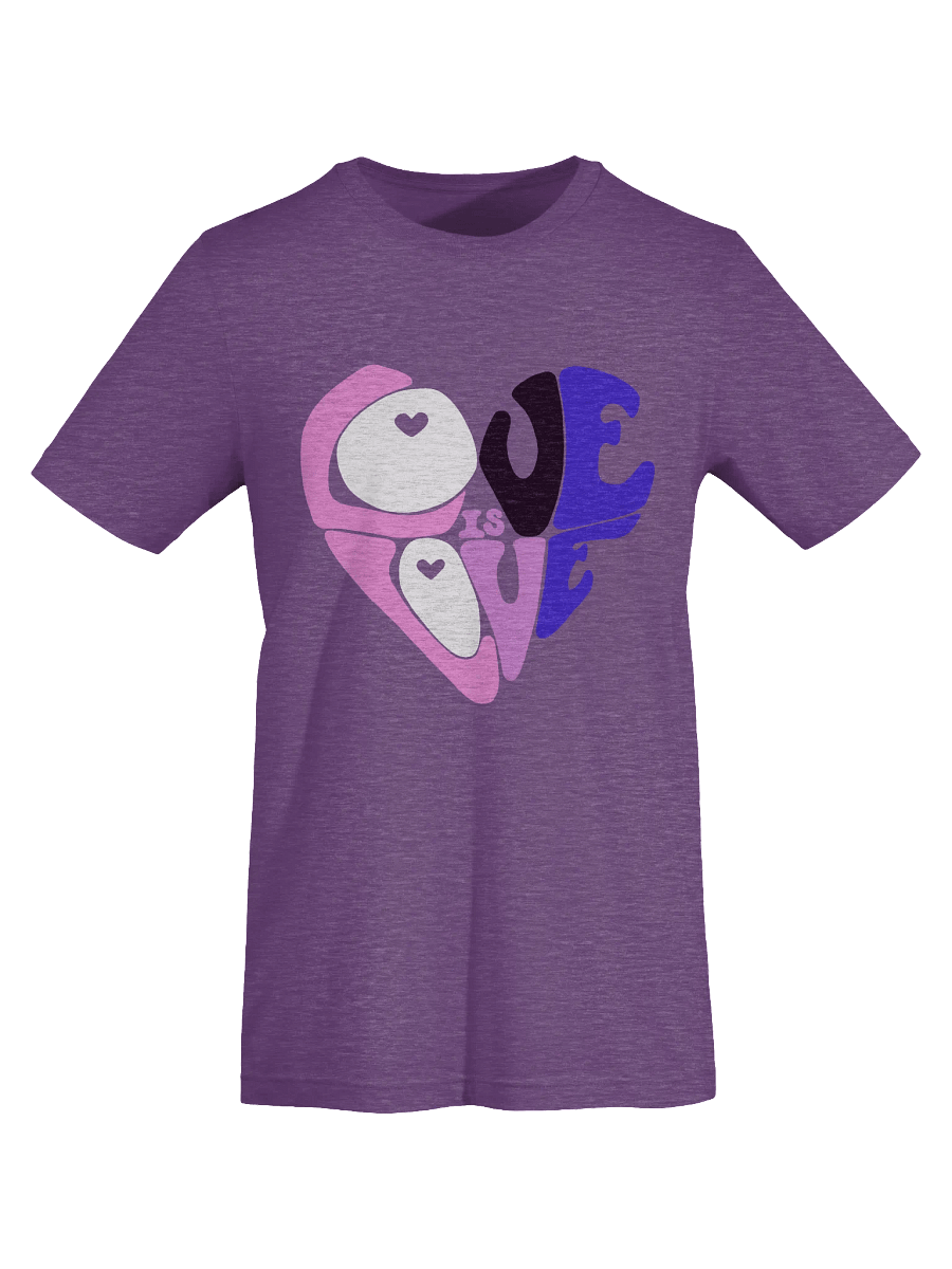 Genderfluid Love is Love big print tee product image (7)