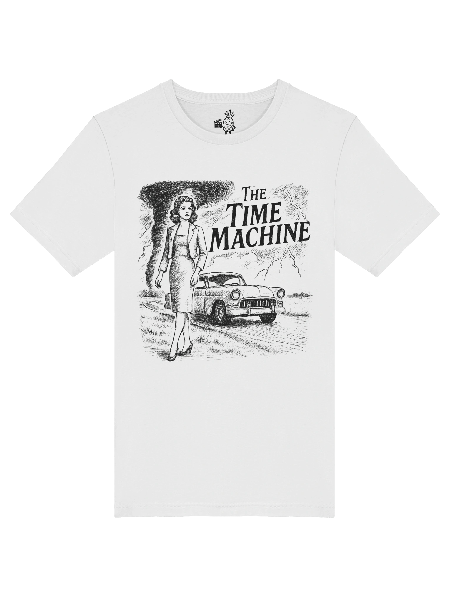 The Time Machine, Tornado, and Dr. Rachel Connor Vintage Inspired Unisex T-Shirt product image (5)