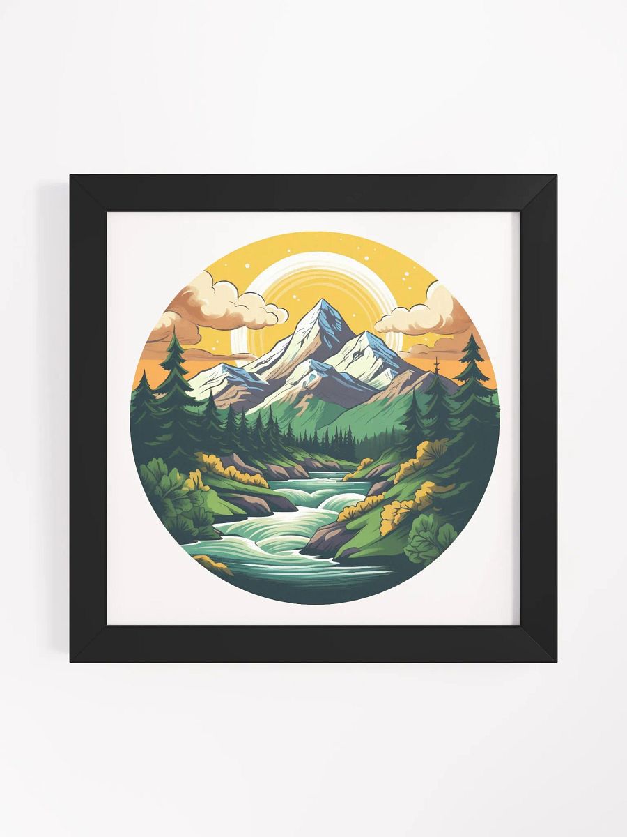 morning mountains framed print product image (1)
