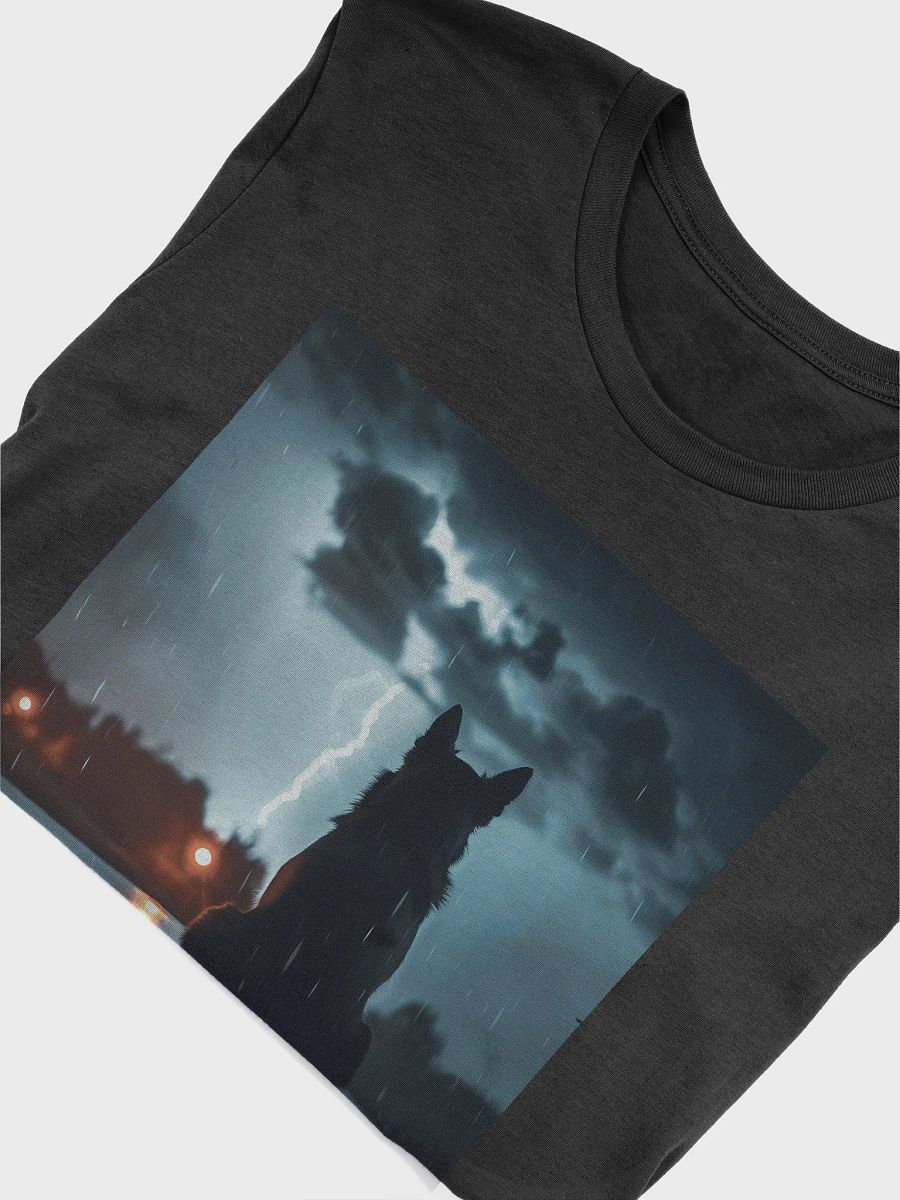 Thunderstorm Dog T-Shirt | Dramatic Night Dog Lover Tee | Unique Gift for Pet Owners product image (5)