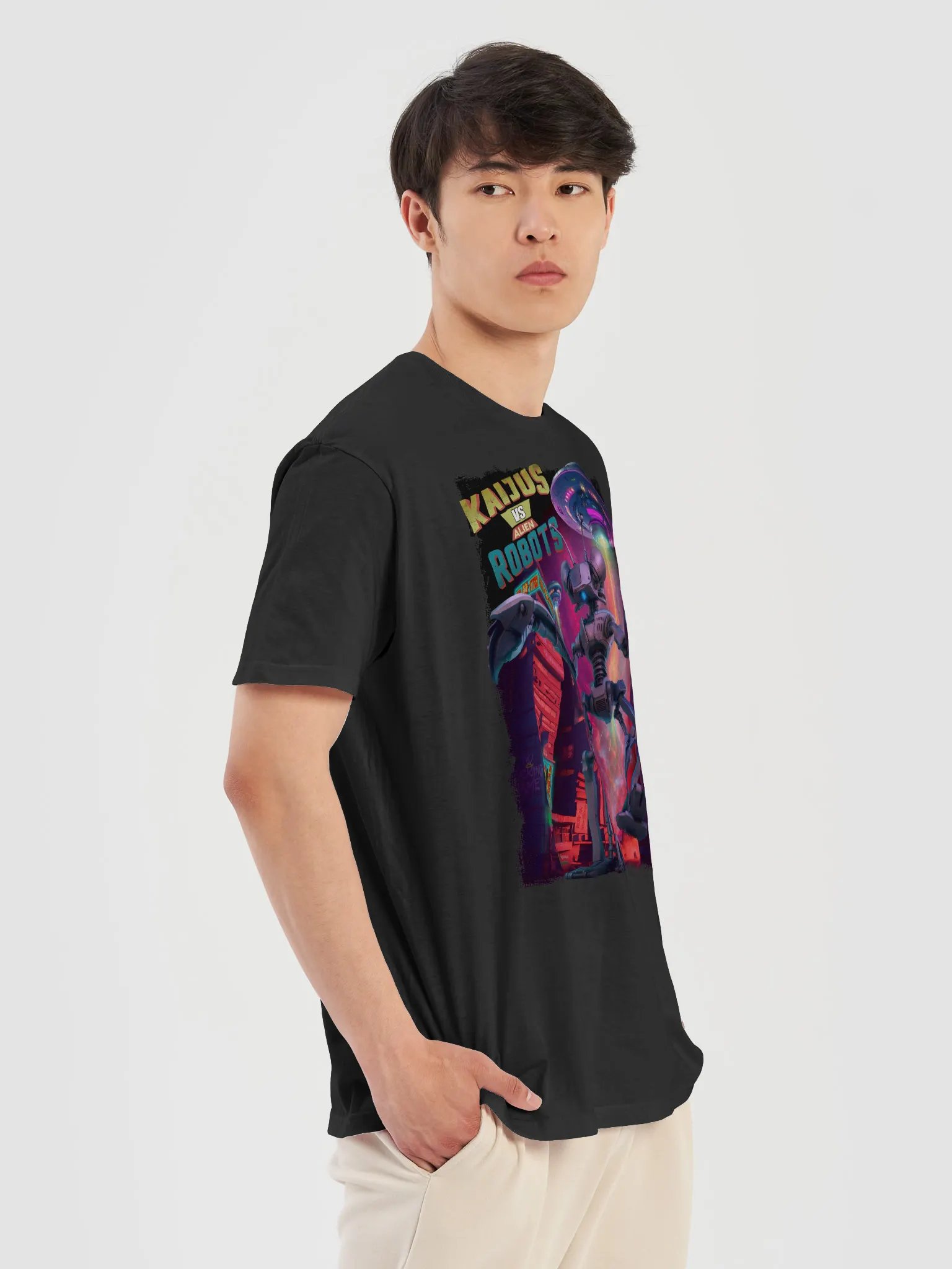 Kaijus VS Alien Robots Unisex T-Shirt product image (7)