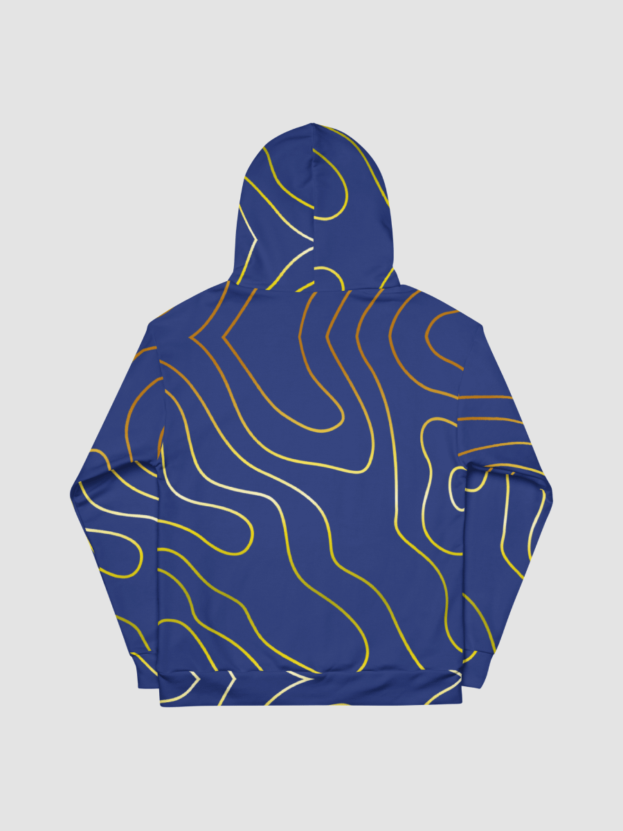 Blue & Gold Topography Hoodie product image (2)