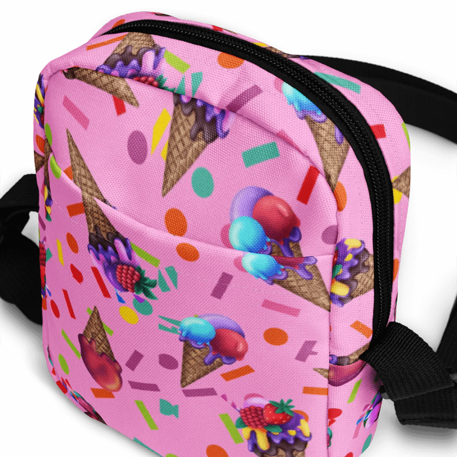 ice-cream pink Scoops All-Over Crossbody Bag for girls product image (10)
