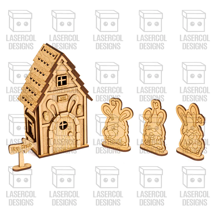 Easter Gnomes House Set 1 - Laser Cut Files product image (10)