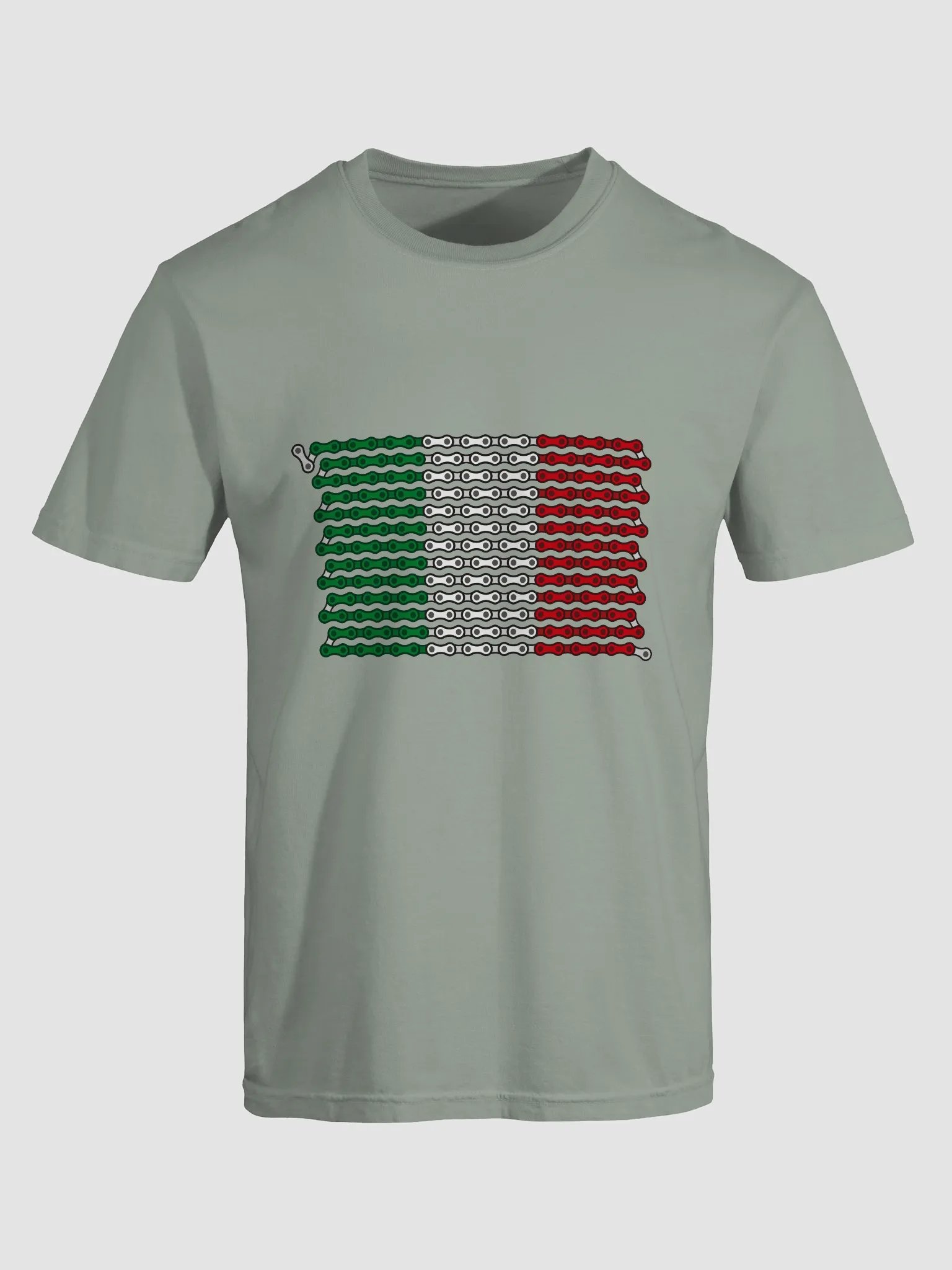 Italy Bike Chain Flag on Heavyweight Tee product image (6)