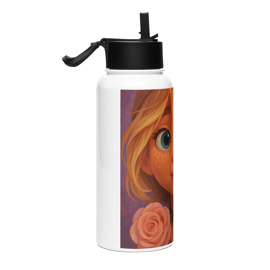 Rosalina Bloom – Stainless Steel Water Bottle with a Straw Lid product image (4)
