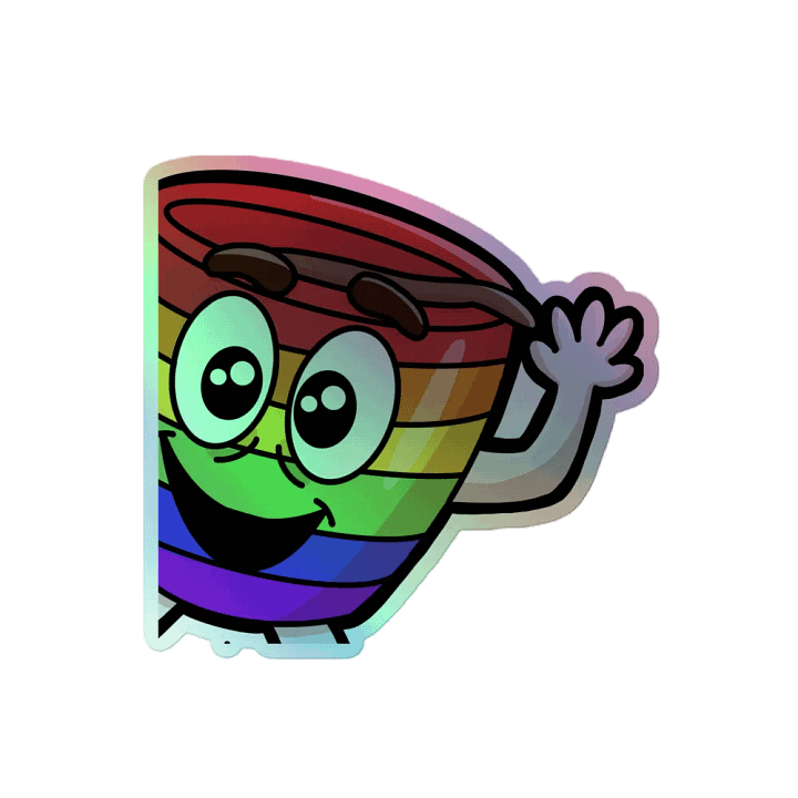 Muggsy Pride Holo Sticker (Single Sticker) product image (2)
