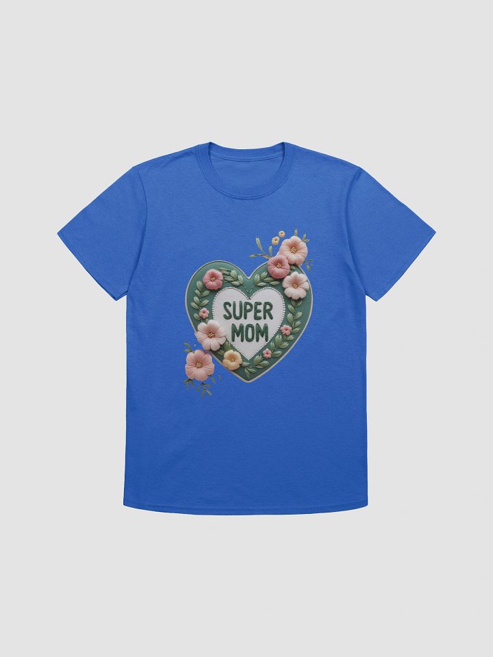 Super Mom Floral Heart T-Shirt product image (4)