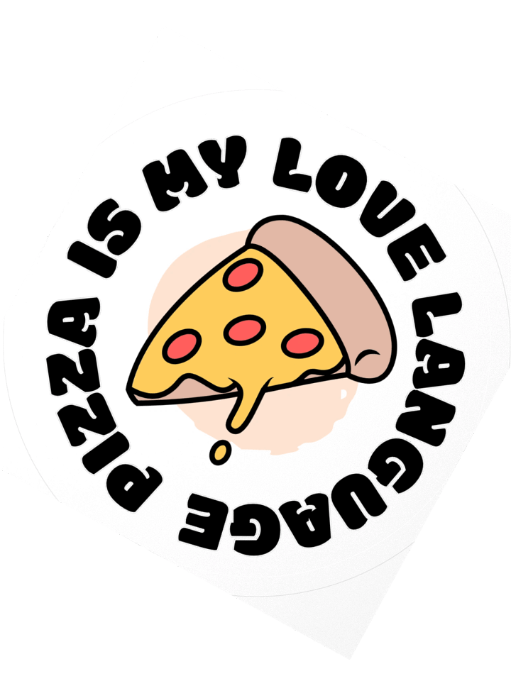 A Unique Sticker for Pizza Lovers: My Love Language product image (2)