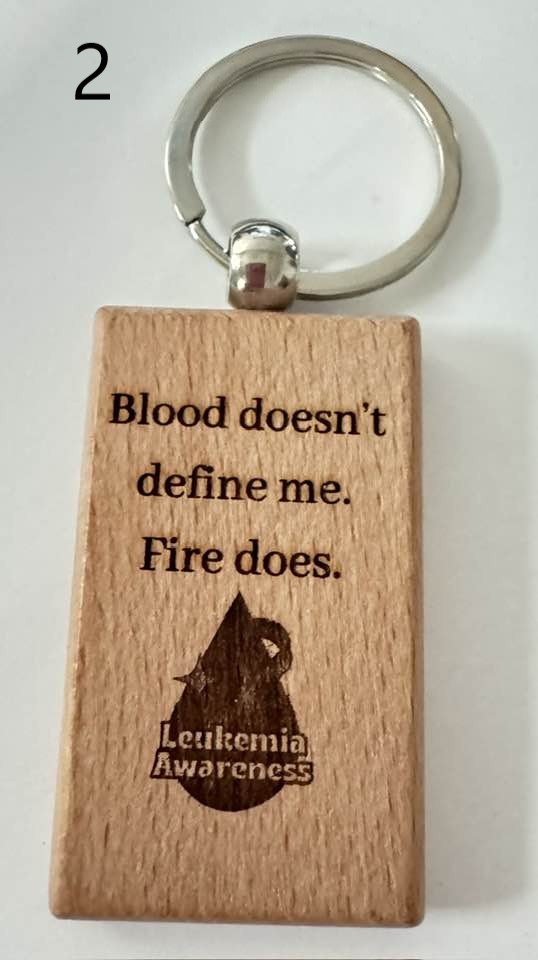 Wooden Engraved Illness Awareness Keychains | Chronic Pain, Cancer, & More  (3) product image (2)