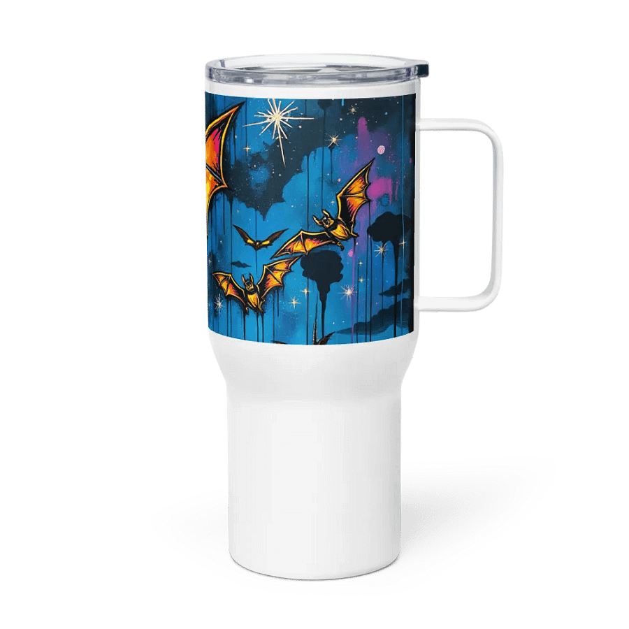 Starry Night Cityscape Travel Mug product image (4)