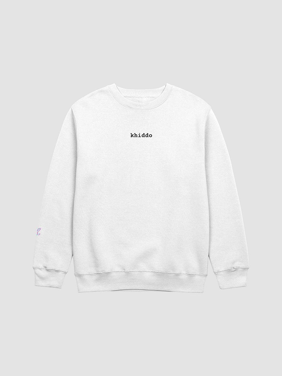 Women's Khiddo Name & Logo Sweatshirt (White) product image (1)