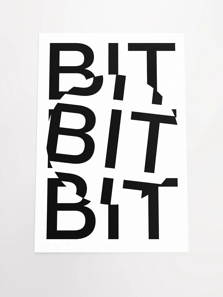 Bit Coin Poster (white) product image (1)