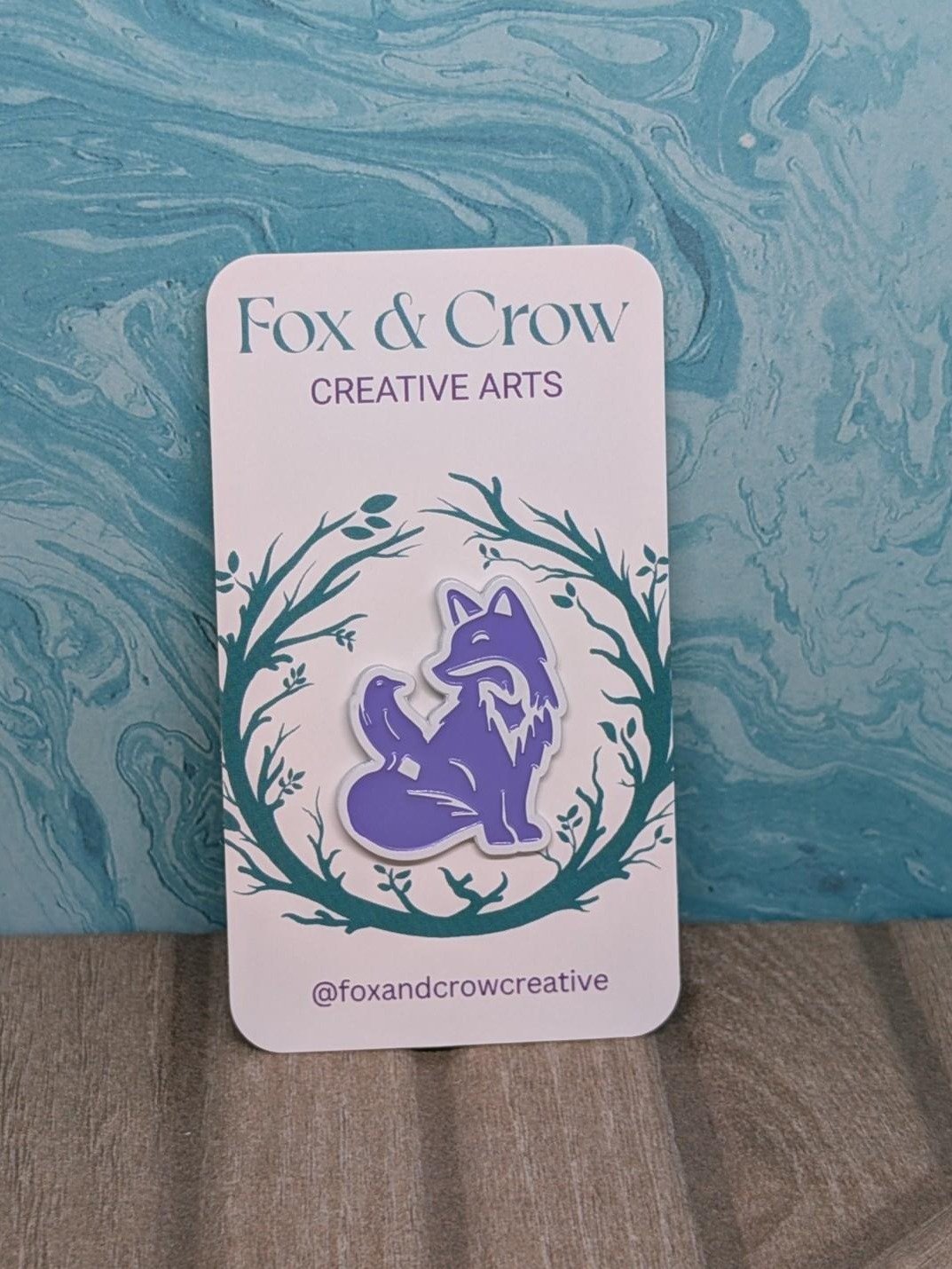 Fox & Crow Creative Arts Logo Enamel Pins product image (2)