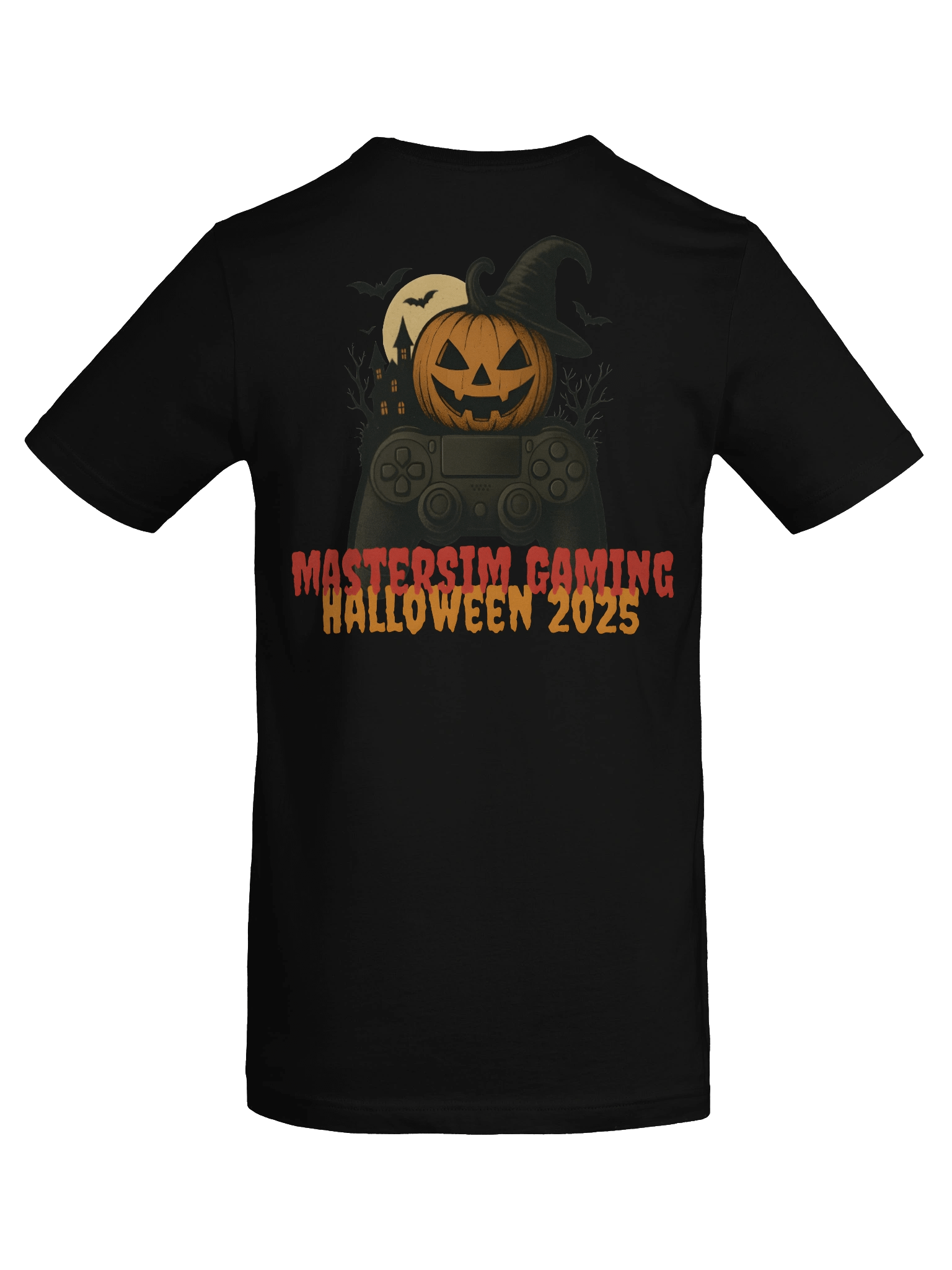 Limited Edition MasterSim Gaming Halloween 2025 T-Shirt (Dark Colors) product image (79)