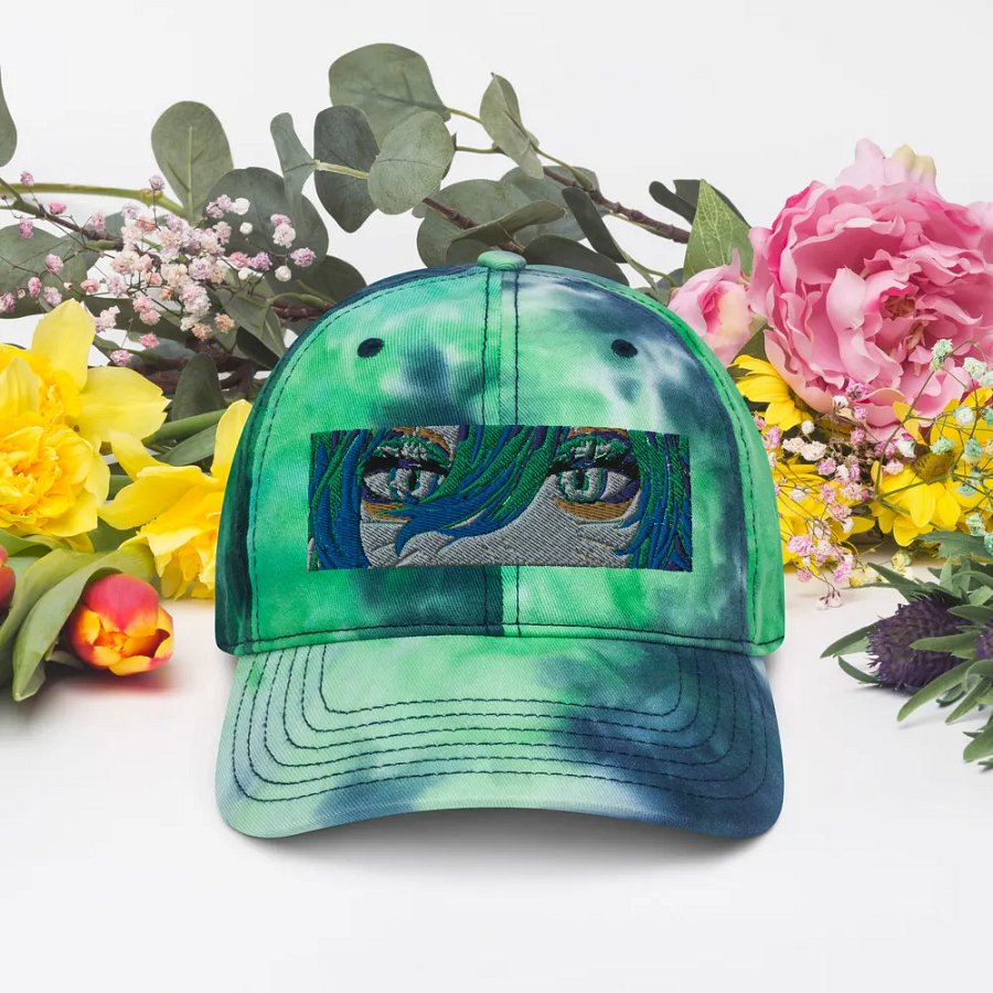 Groovy Eyes Tie-Dye Dad Hat product image (4)