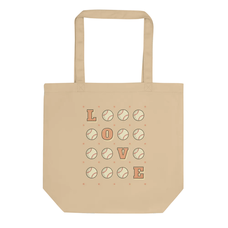 Love Baseball Square Eco Tote product image (1)