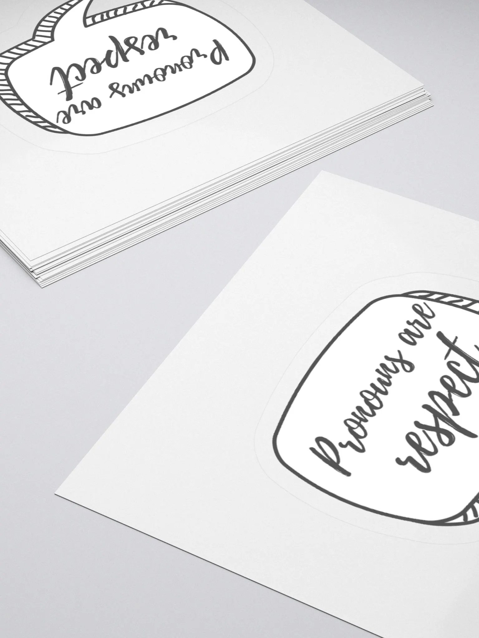 Pronouns Are Respect Sticker product image (12)