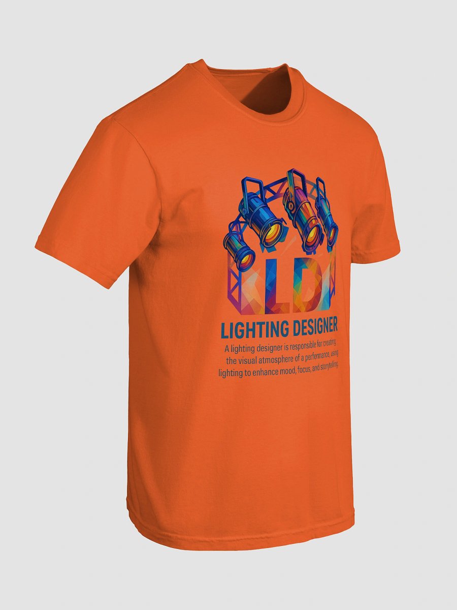 Theatrically Jerry: "LD (Light Designer) Prismatic Series" DTG T-Shirt product image (7)