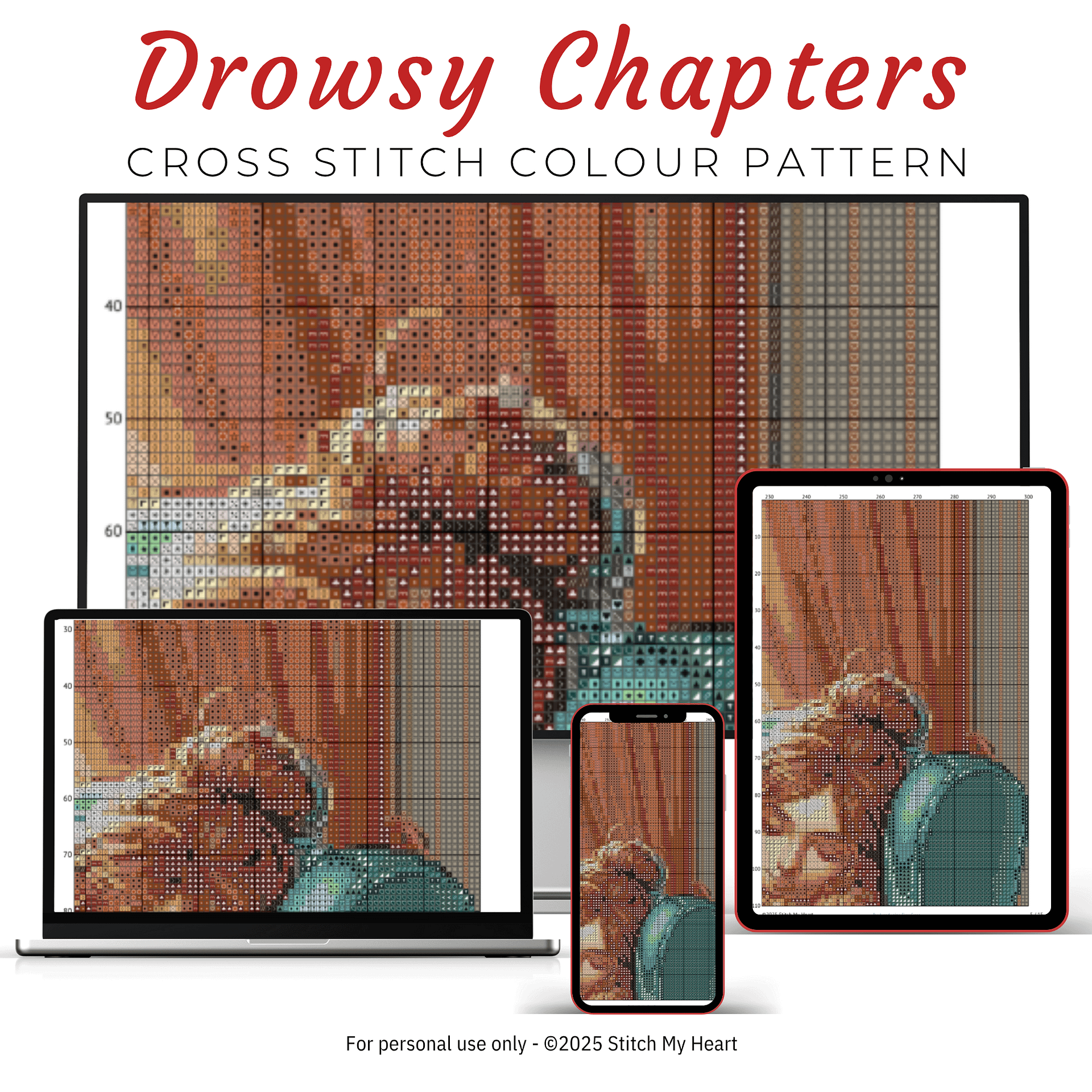 Drowsy Chapters Cross Stitch Pattern product image (3)