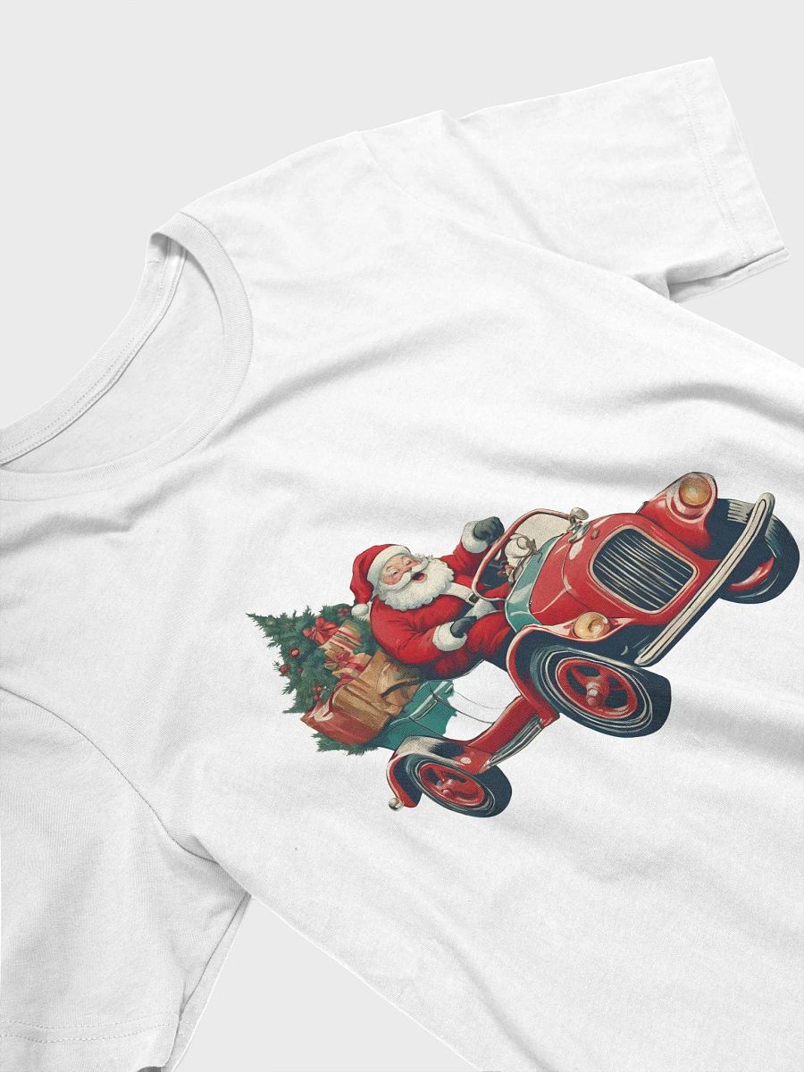 Vintage Christmas Santa in Red Car product image (3)