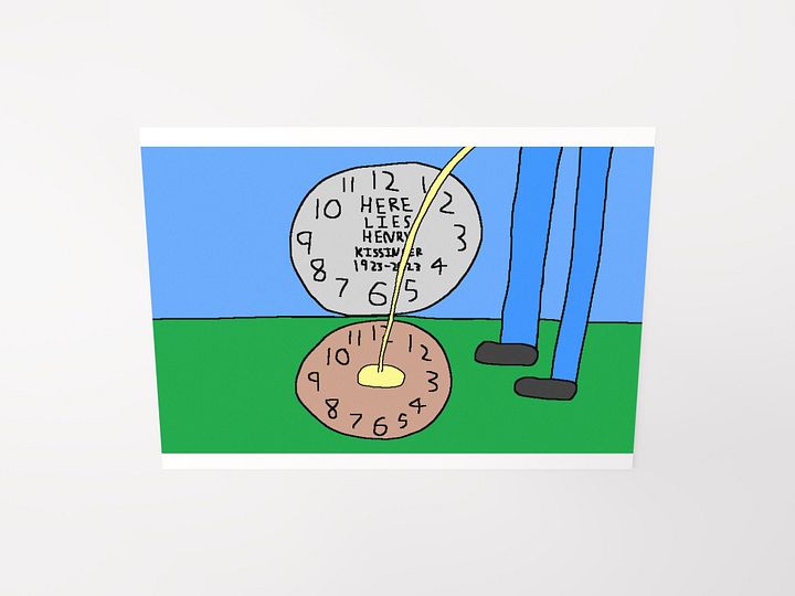 Henry Kissinger Grave Poster product image (2)