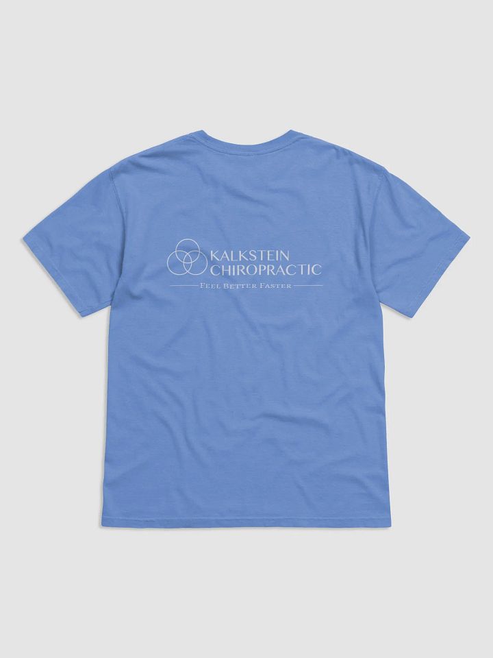 Kalkstein Chiropractic Comfort Colors White Logo Tee product image (10)