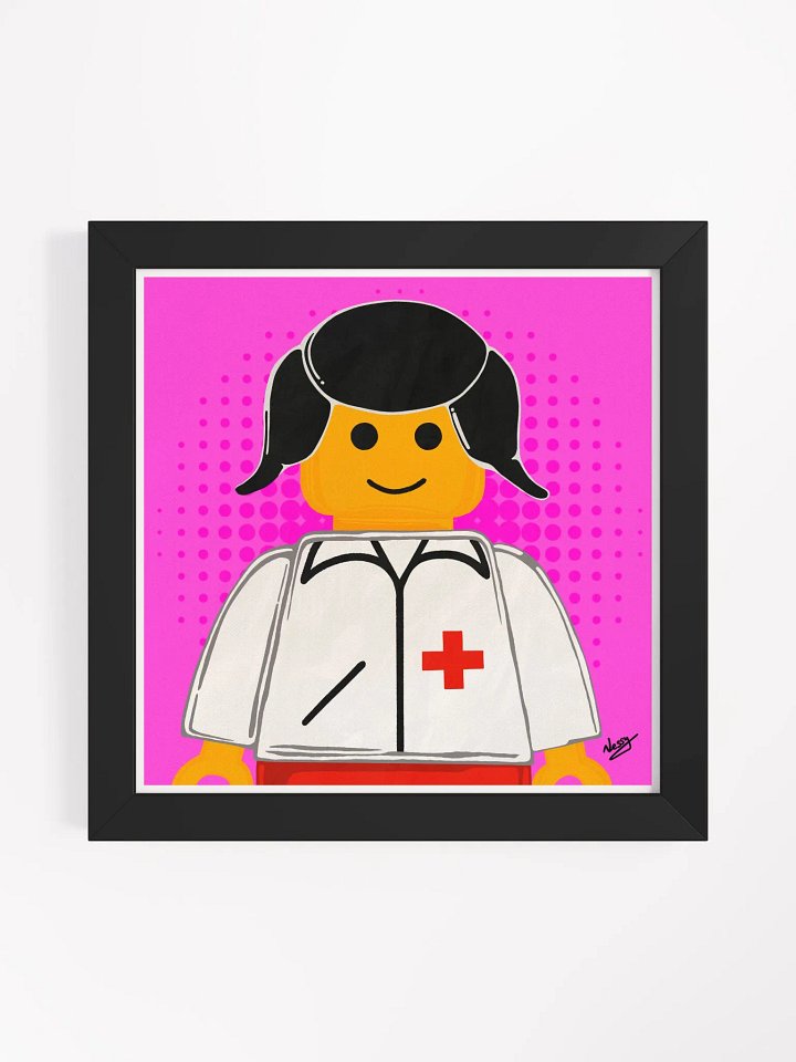 LEGO PEOPLE - Ms Nurse (Framed Matte Print) product image (1)