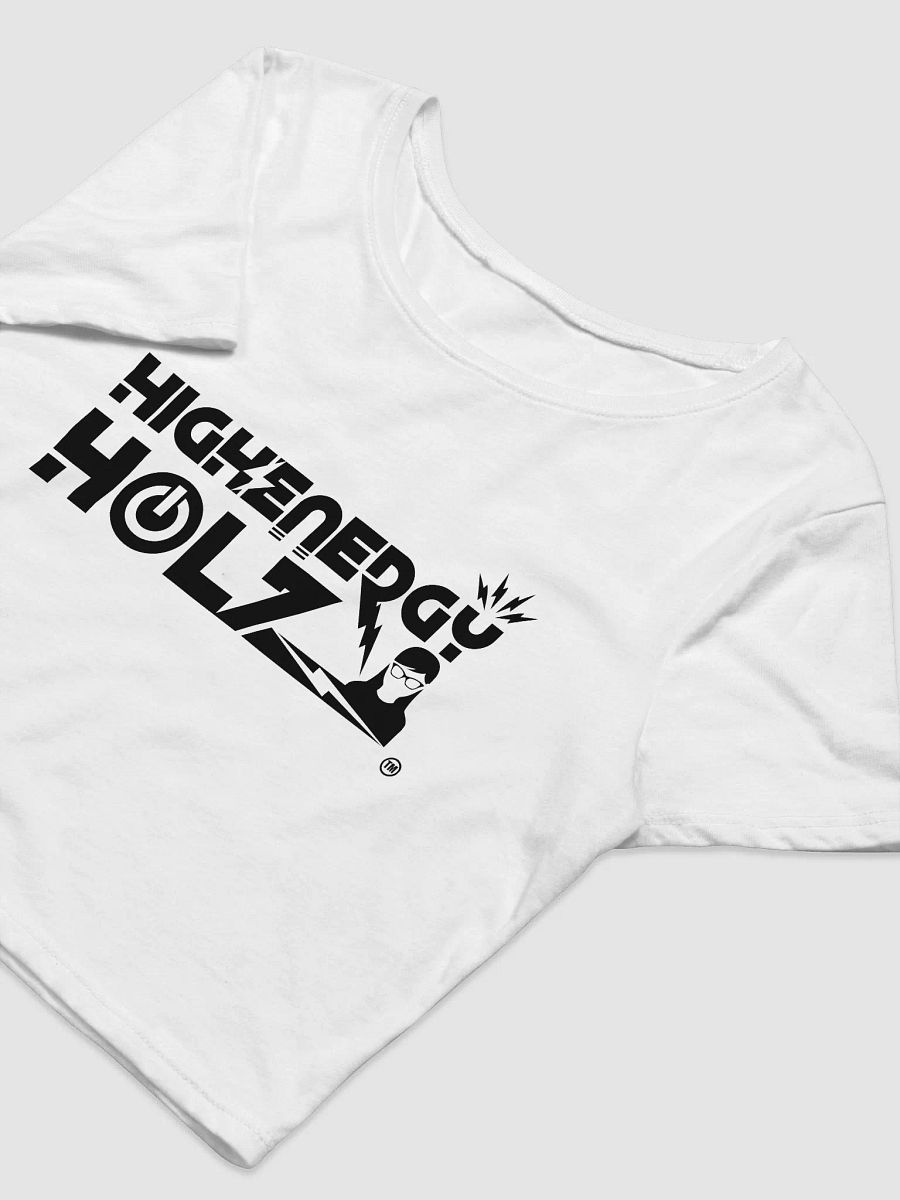 HEH Womens Black Logo Crop T-Shirt product image (3)