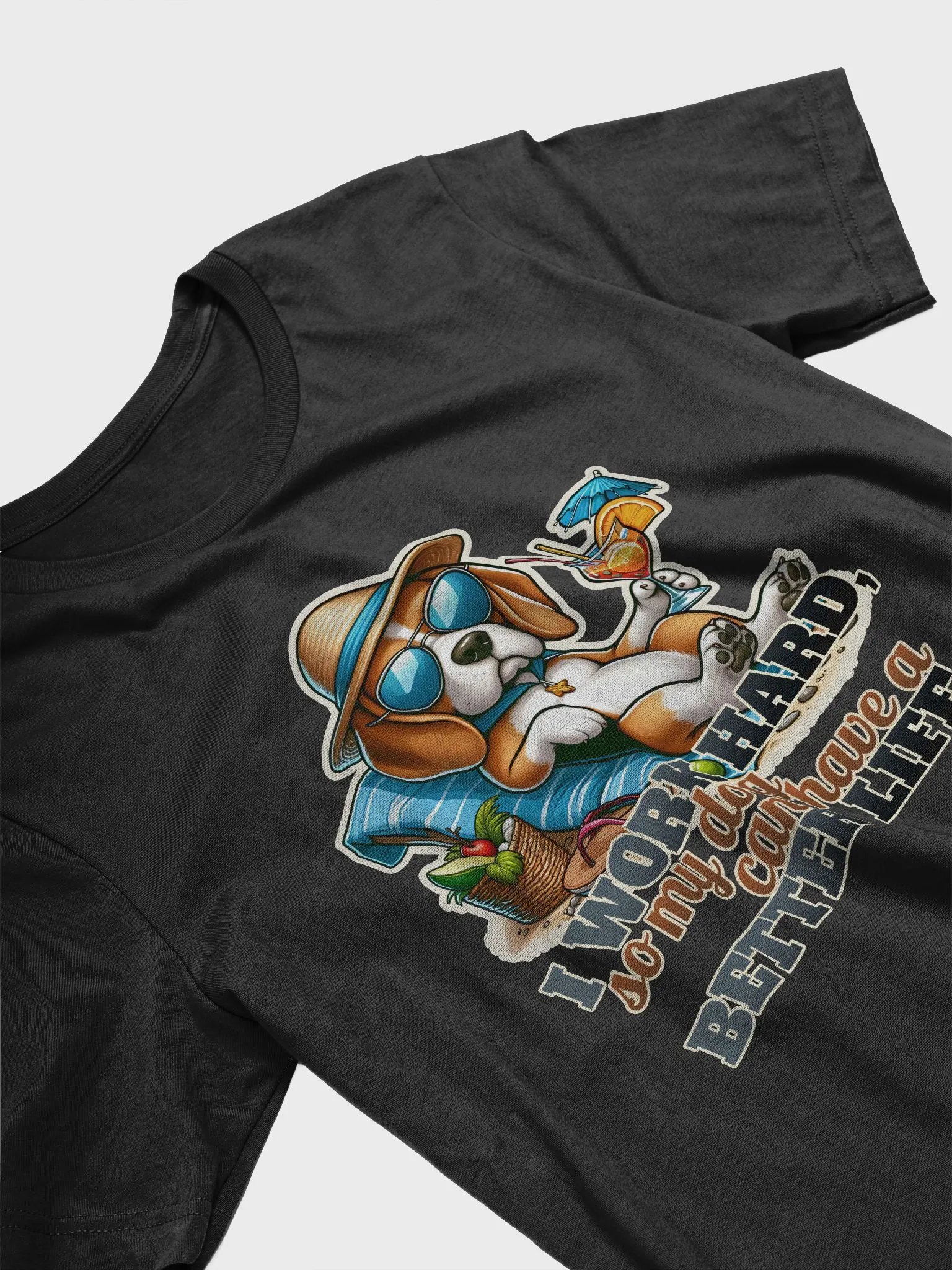 Work Hard - Beagle Beach - T-shirt product image (43)