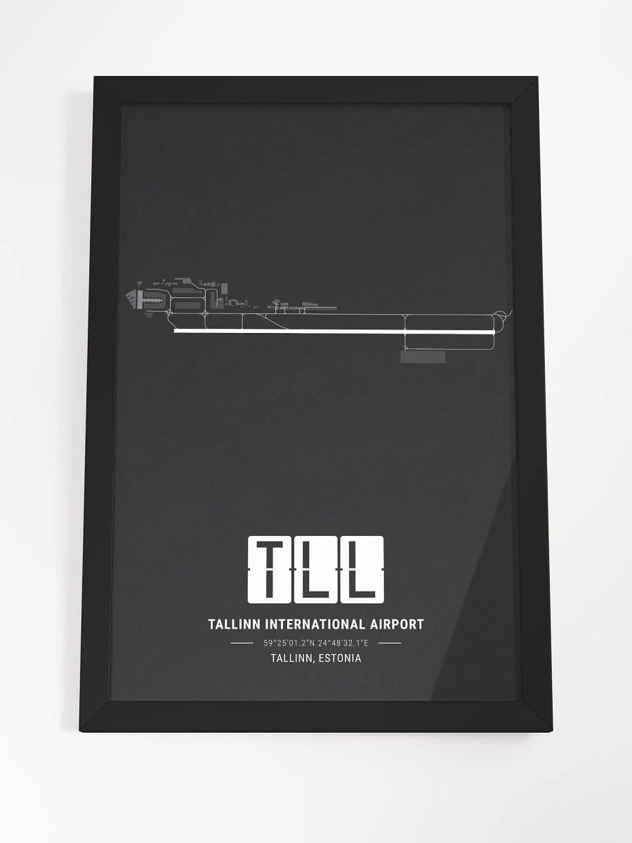 Framed Airport TLL Premium Map On Matt Paper product image (4)