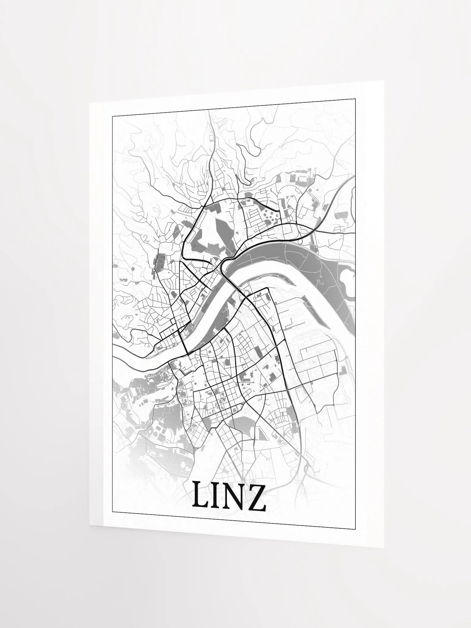 Linz, Austria, city map print product image (8)