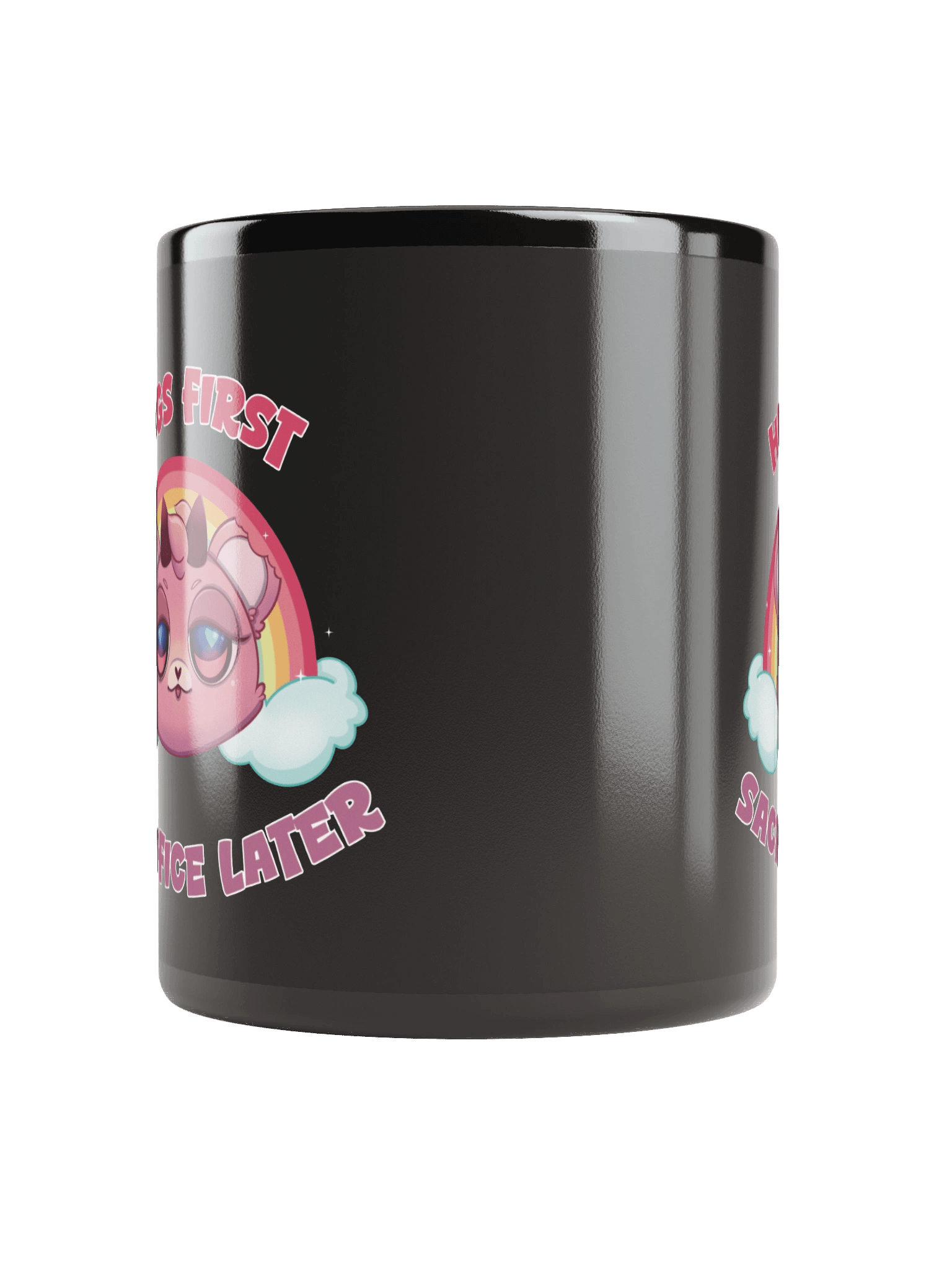 Hugs First, Sacrifice Later Glossy Mug product image (10)