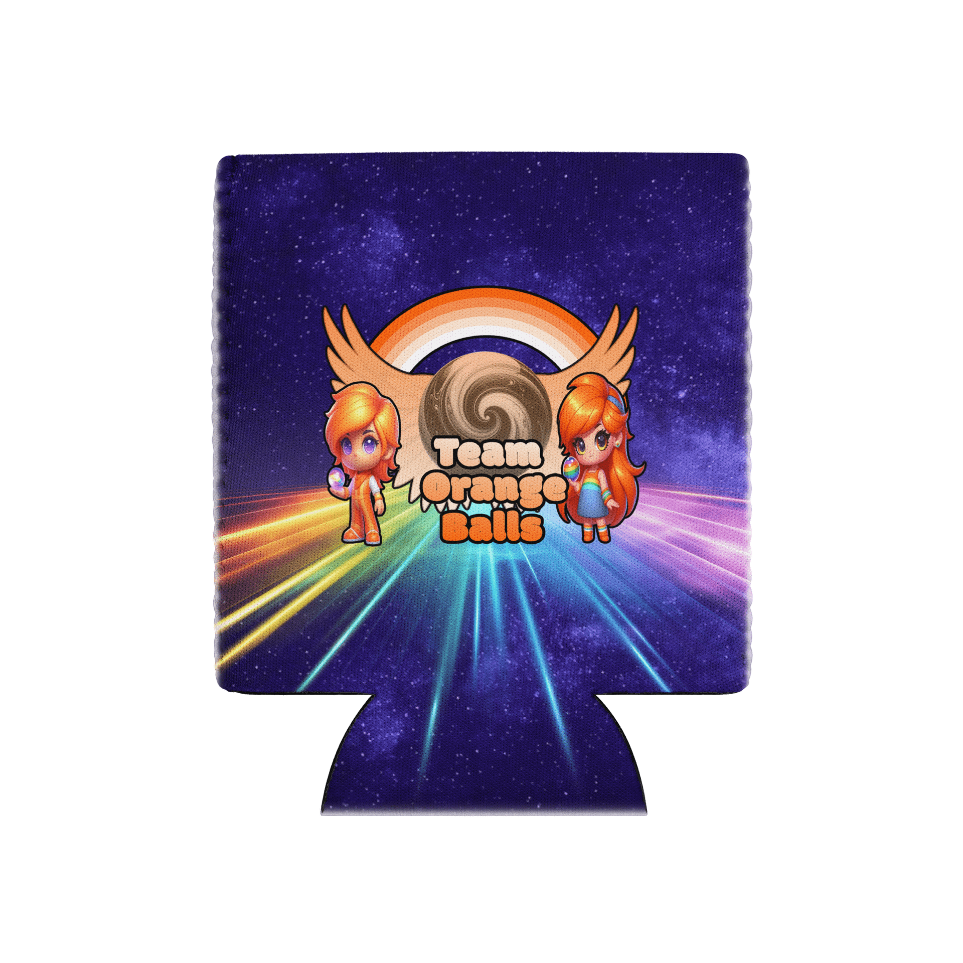 Team Orange Balls Koozie product image (1)