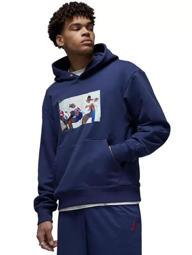 Trophy Room Nike Air Jordan New Sheriff in Town Hoodie Dream Team Navy 2XL XXL product image (2)