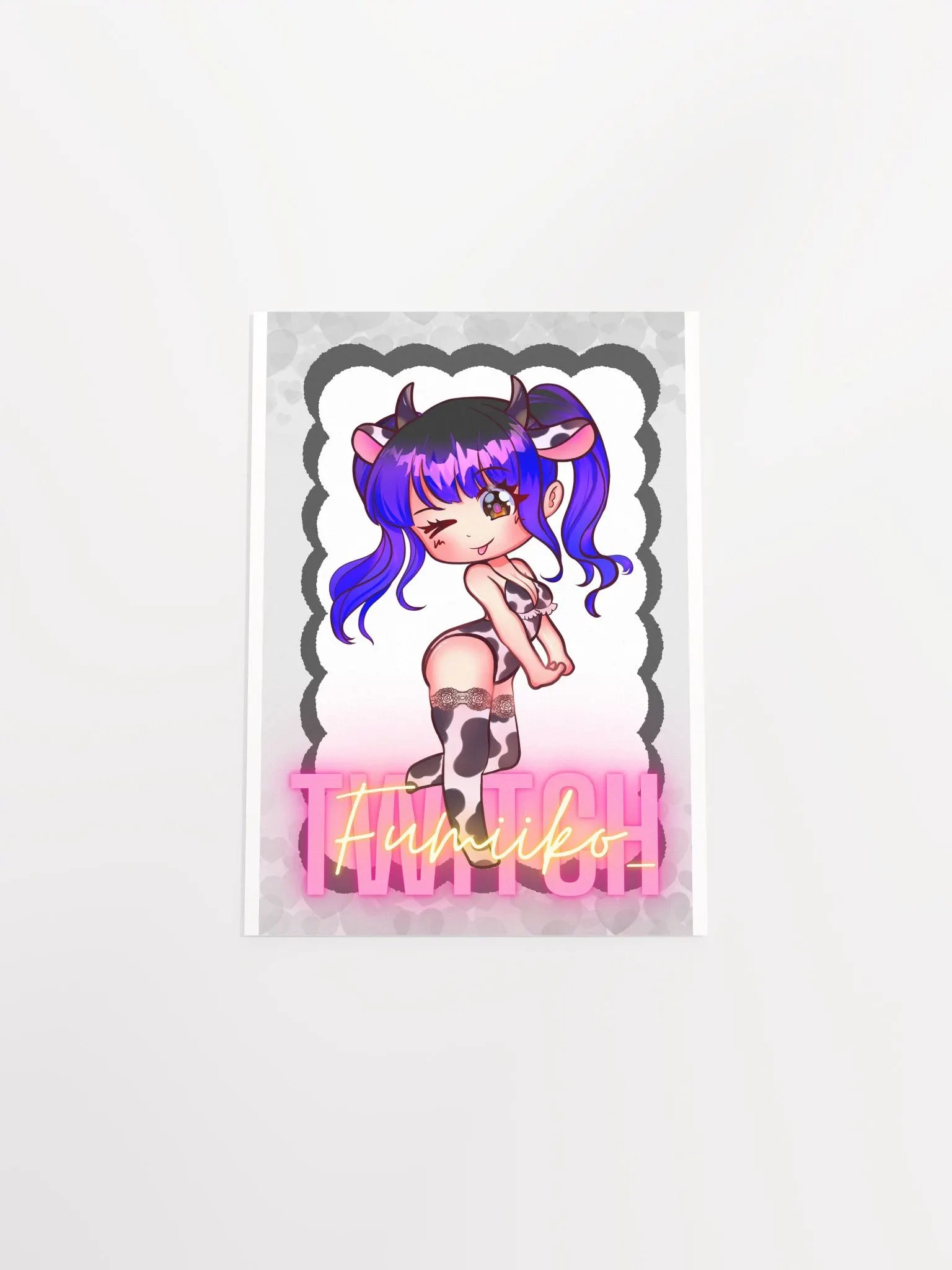 Chibi Cow-Print Poster: Fumiiko_ Edition product image (20)