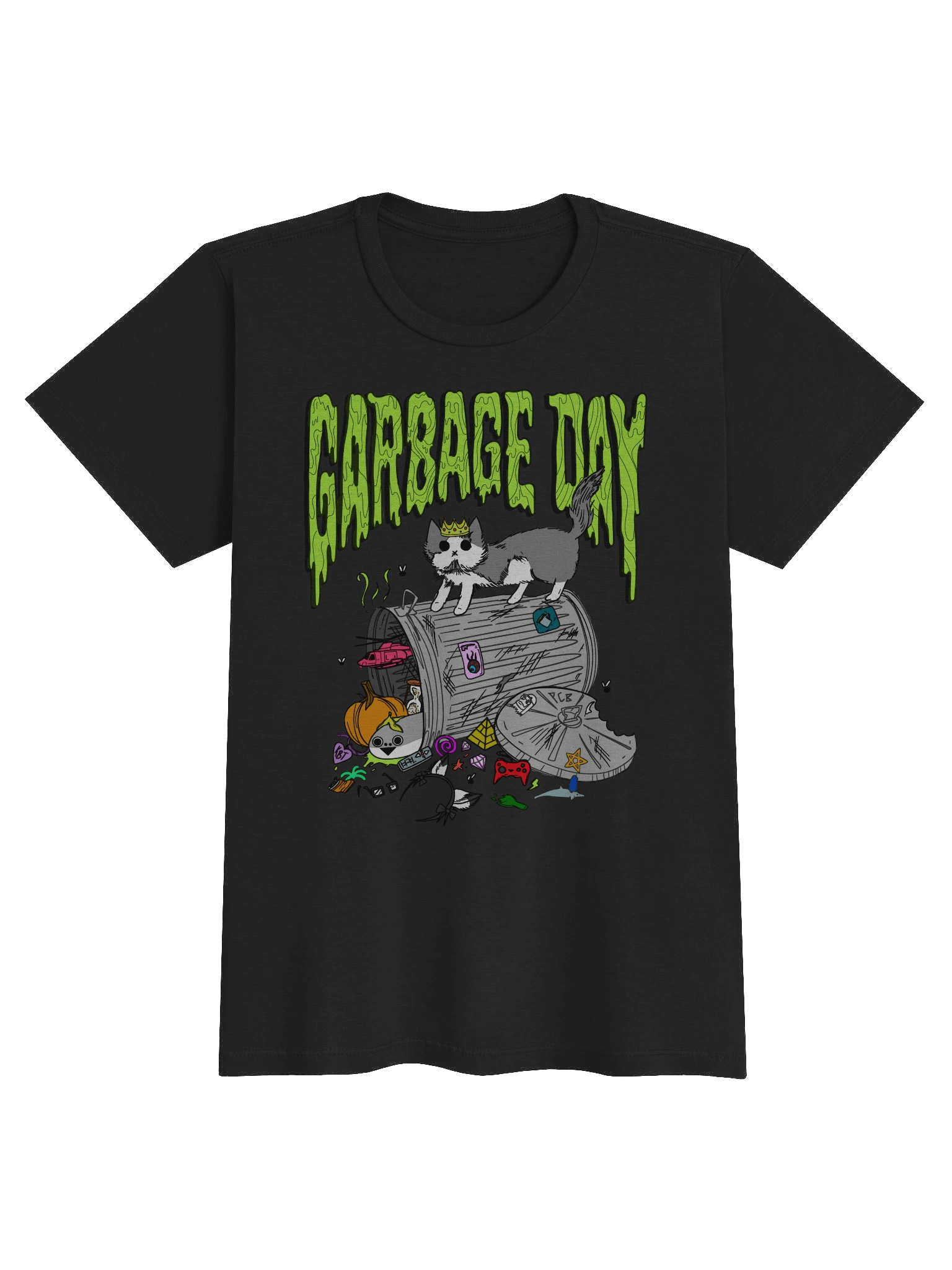 women's garbage day printed shirt product image (1)