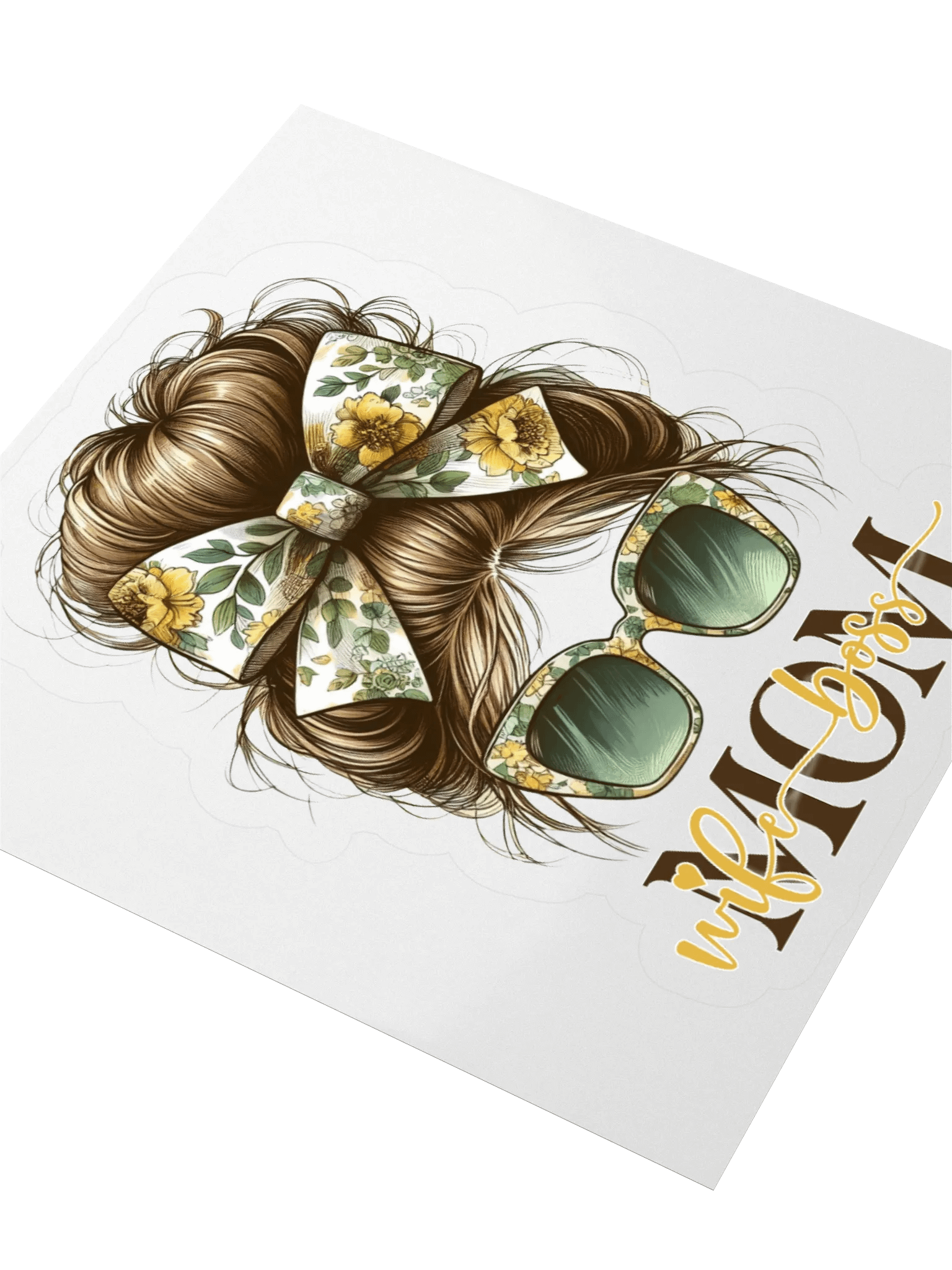 Floral Boss Mom Wife Boss Sticker product image (8)