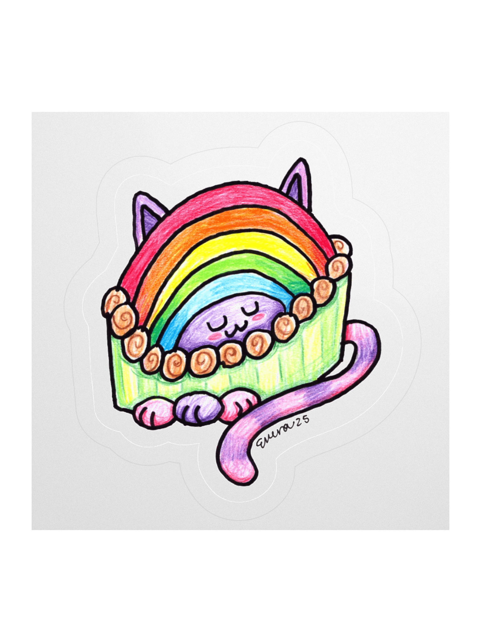 Rainbow Pie Sticker product image (1)