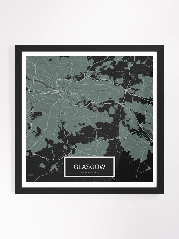Framed Square Glasgow Art Maps product image (1)