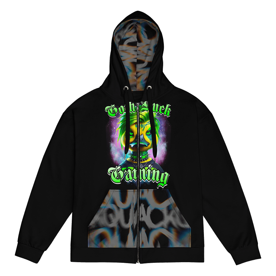 Goth Duck Gaming All-Over Hoodie product image (1)