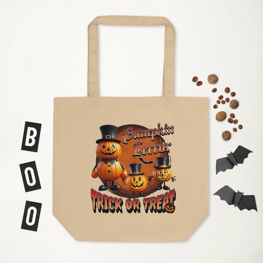 Pumpkin Terror Trick Or Treat Tote Bag product image (5)