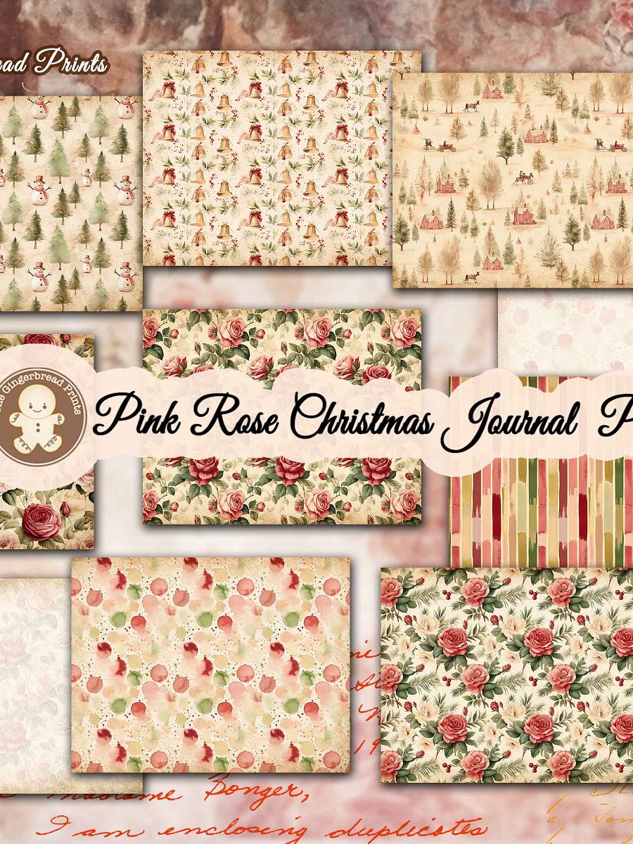 Pink Rose Christmas Journal + Add-on Jumbo Collection product image (9)