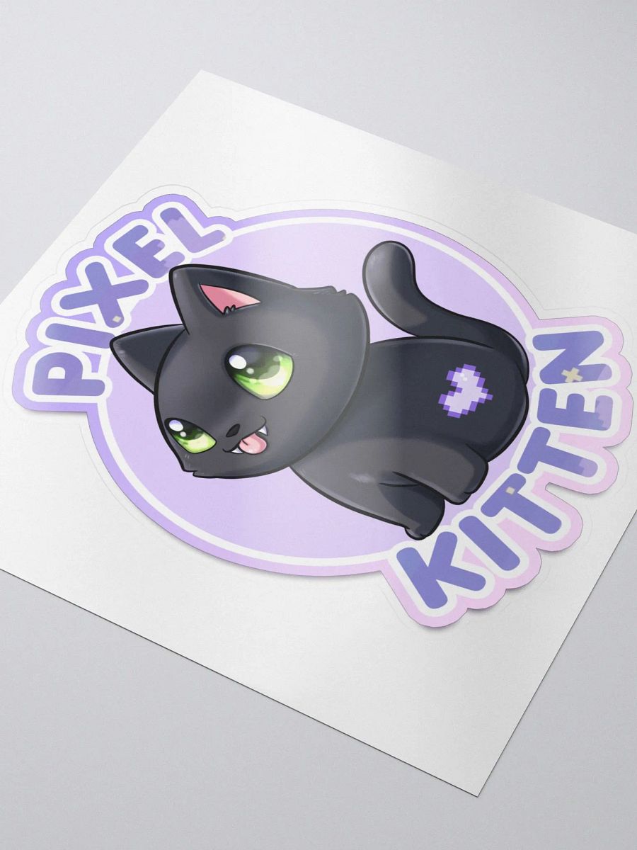 Pixel Kitten Kitty Logo Sticker product image (3)