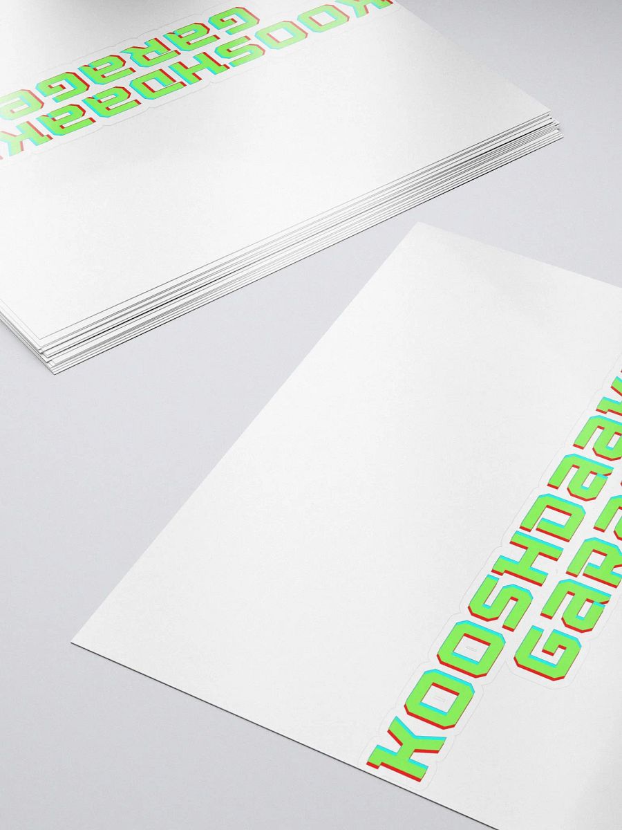 Kooshdaakaa Garage Kiss Cut Sticker product image (5)