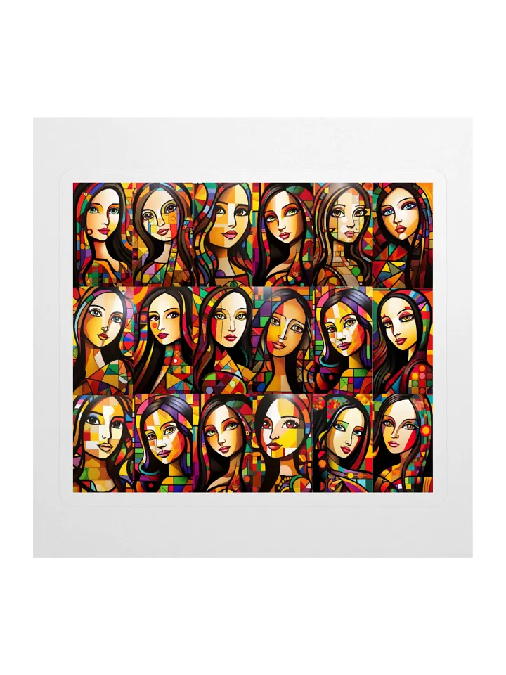Mosaic Mona Lisa Goddesses Sticker Set product image (1)