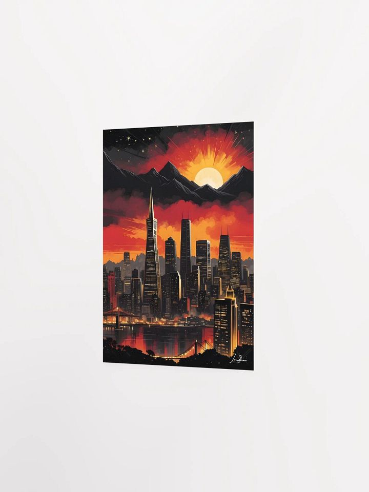 Beautiful sunset City Poster Print product image (8)