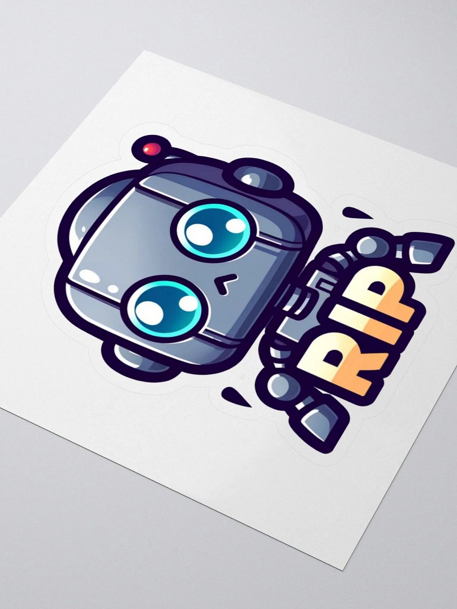 RIP Robot Sadness Kiss Cut Stickers product image (3)