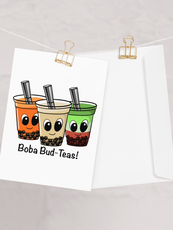 Boba Bud-Teas Greeting Card product image (3)